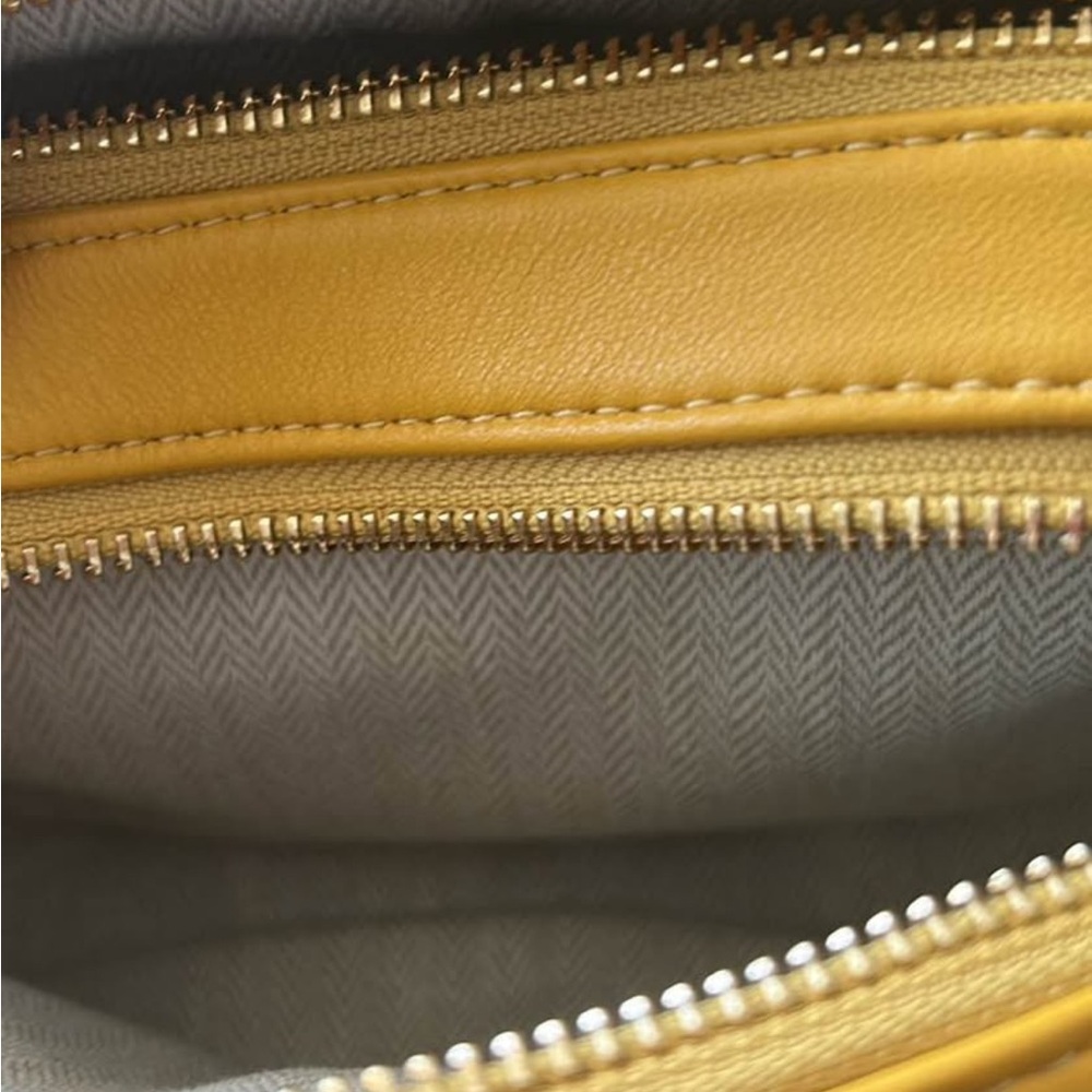 Tory Burch Yellow Leather Camera Crossbody with Multicolor Logo Letters - Picture 4 of 5